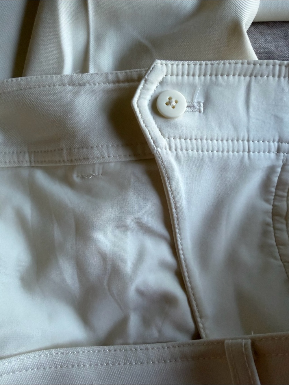 Club Monaco Ivory Wool Blend Cropped Wide Leg Culotte Trousers Pants Size 12 - Picture 4 of 10